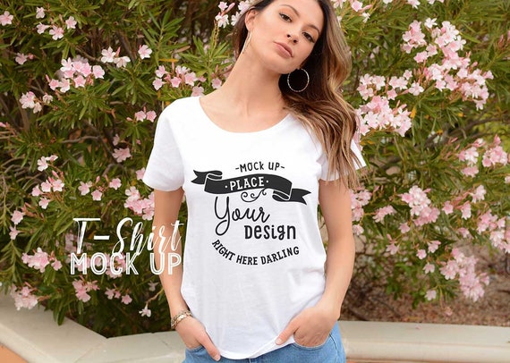 White Tshirt Mockup Bella Canvas Mockup Next Level Dolman Etsy
