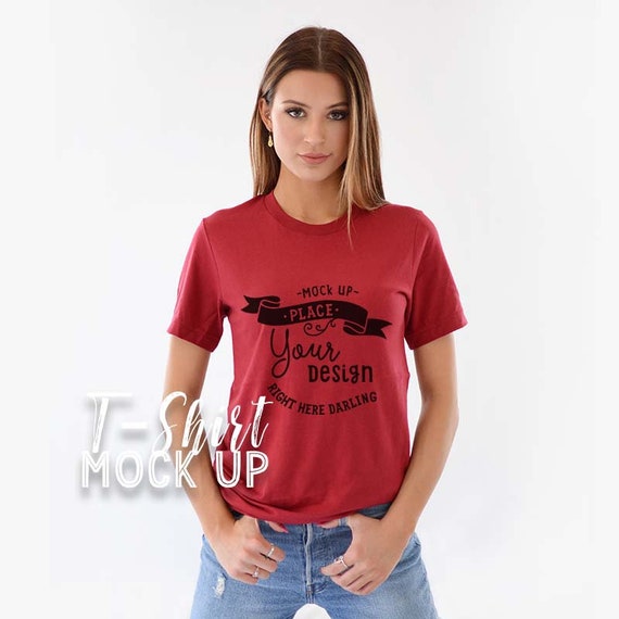 bella canvas red shirt