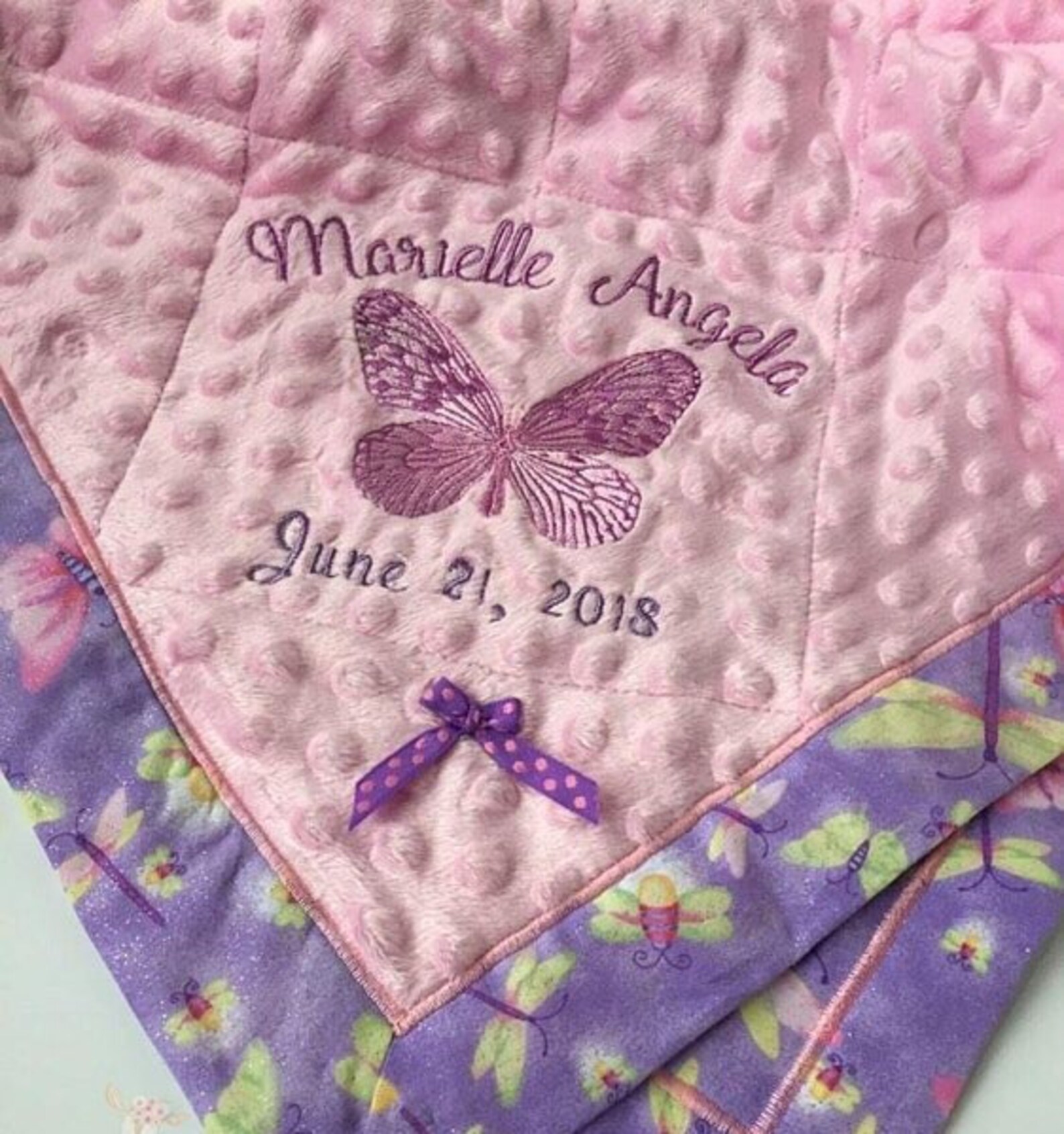 CUSTOM ORDER Minky Baby Blanket Custom Baby Blanket Baby Etsy