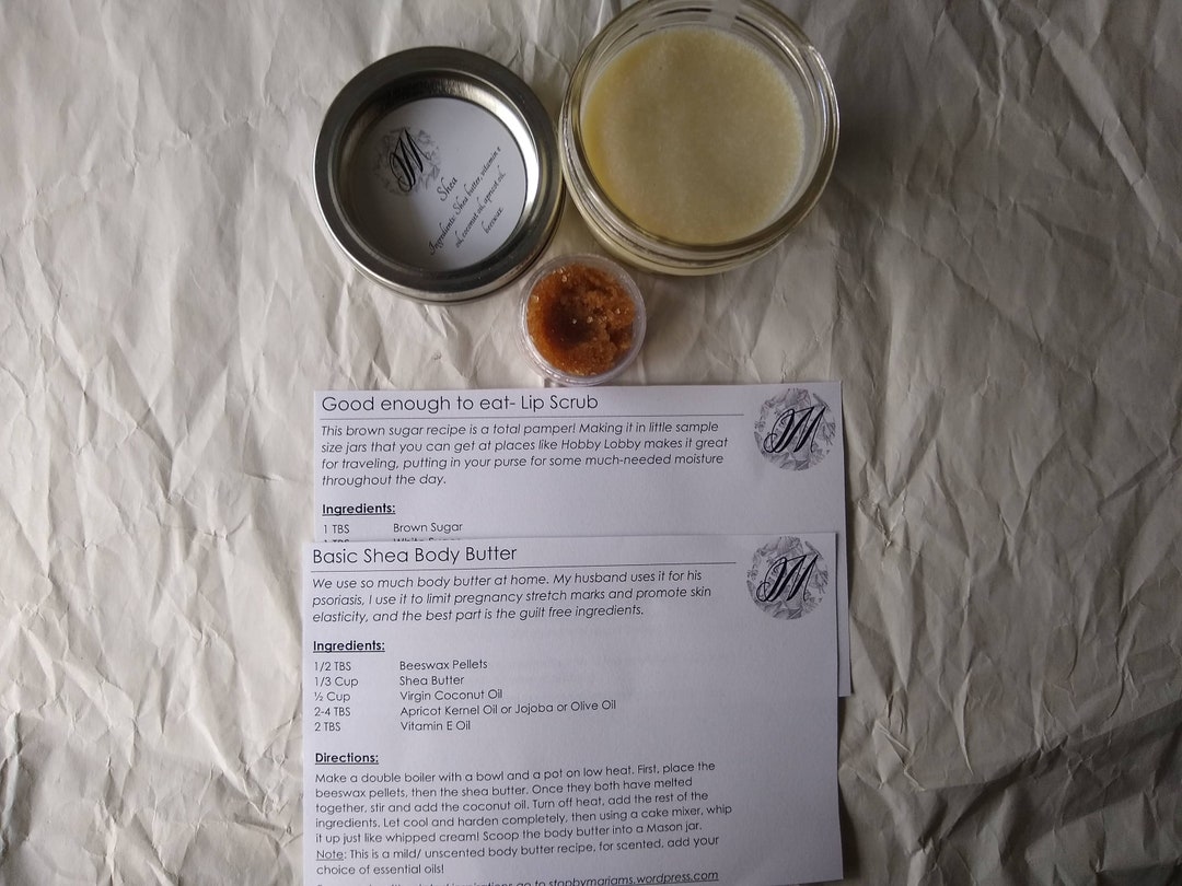 Basic Body Butter Recipe Printable Etsy