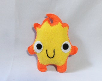 大きな幸せなカルシファーのぬいぐるみ - ハウルの動く城 - Etsy 日本