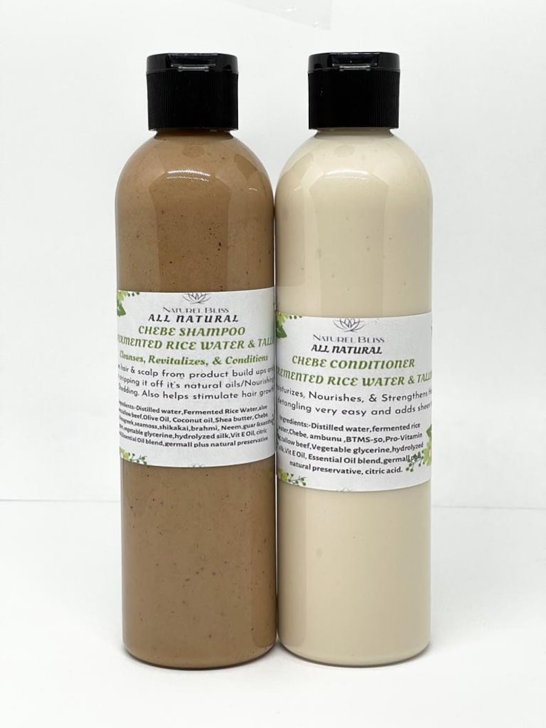 Chebe Shampoo and Conditioner Set | Fermented Rice Water & Tallow image 2