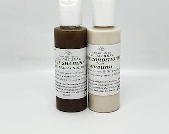 Muestras/Paquete de champú y acondicionador Chebe...Kit para el crecimiento del cabello/Fortalece/Hidratante/Restaurador...2oz
