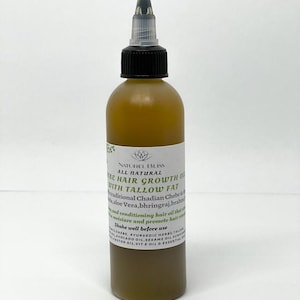Hair Growth Oil with Chebe & Tallow|Infused with Ayurvedic Herbs