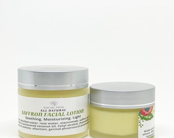 Saffron Facial Lotion|All Natural|Vegan