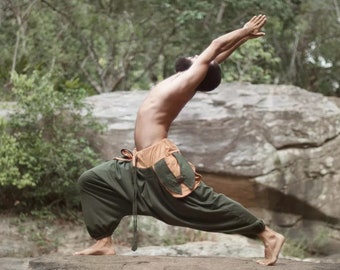 Handmade Cotton Harem Pants: Aladdin Style, Boho Hippie Yoga