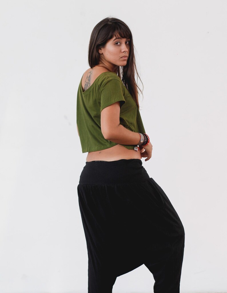 Goa Shorts Psytrance Handmade Thai Shorts Harem Shorts Cotton Balloon Shorts Hippie Aladdin Shorts
