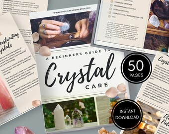 Beginners Crystal guide, A beginners guide to Crystal Care , How to Choose/Cleanse/Charge/Program your crystals , Crystal healing