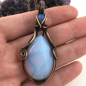 Opalite pendant , Opalite necklace , Opalite , Opalite jewelry , Crystal pendant