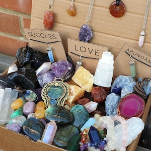 Crystal Mystery box, Crystal bundle, Ethically sourced crystals, Witchy mystery box, Jewellery mystery box, Mystery crystal box