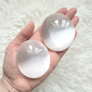 Large Selenite Palmstone , Selenite , mini Selenite palmstone , Large palm stone, mini palm stone