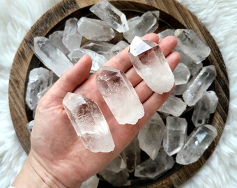 Clear Quartz points, Brazilian Quartz points, Ethically Sourced crystals, Raw Quartz points, Clear Quartz
