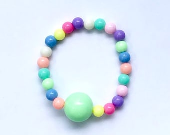 Kawaii Pastel Beaded Bracelet