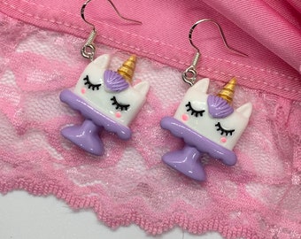 Unicorn Cake Earrings