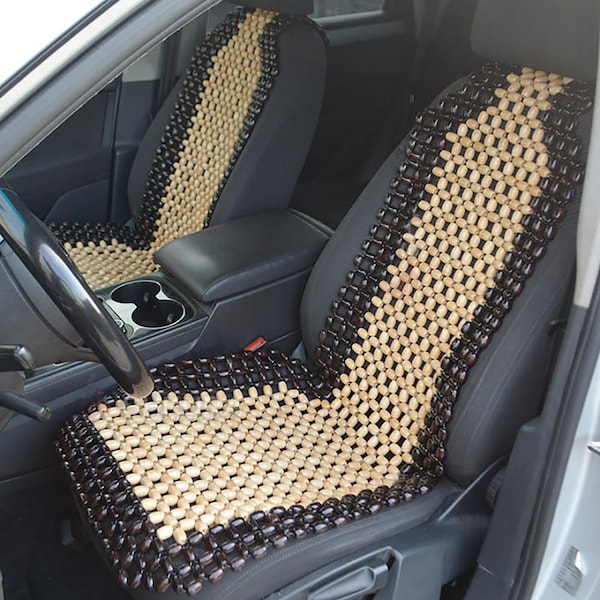 Wooden Car Truck SEAT COVER Massage, Back Massager, Beads Cool Cushion, Car accessories