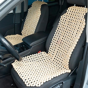 1PCS Sommer Kühlen Auto Sitz Abdeckung Natürliche Maple Holz Perle