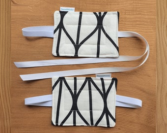 Door Muffler * Door Whisperer * Door latch cover *  Black & White * Neutrals
