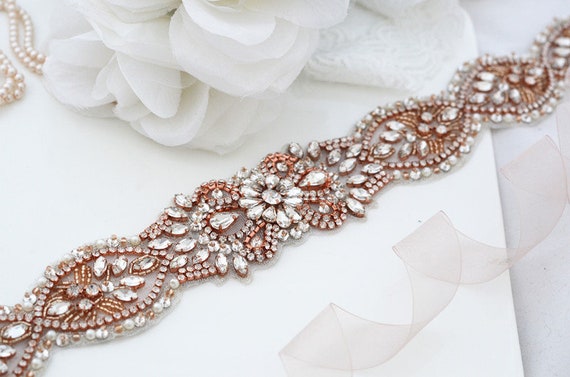 Bridal top belt etsy
