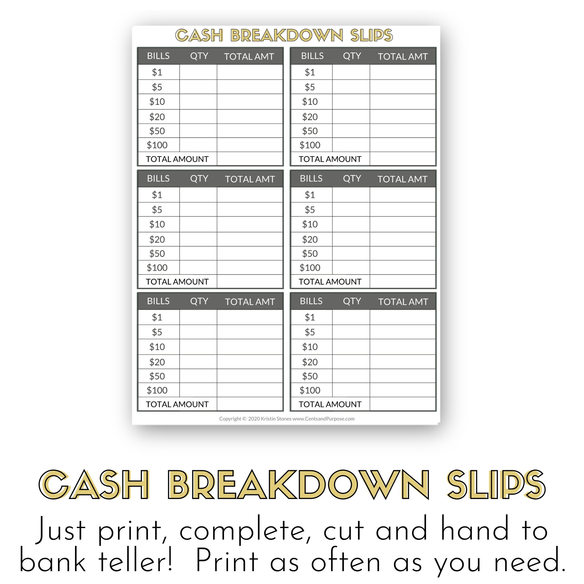 Printable Cash Envelopes With Tracker for Dave Ramsey Cash Envelope ...