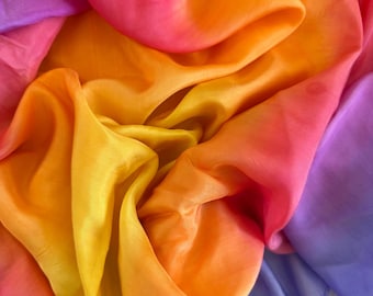 Playsilk Scarves - Hand-Dyed: Autumn Toned Habutai Silk for Nature Table, Dress up, Dance prop