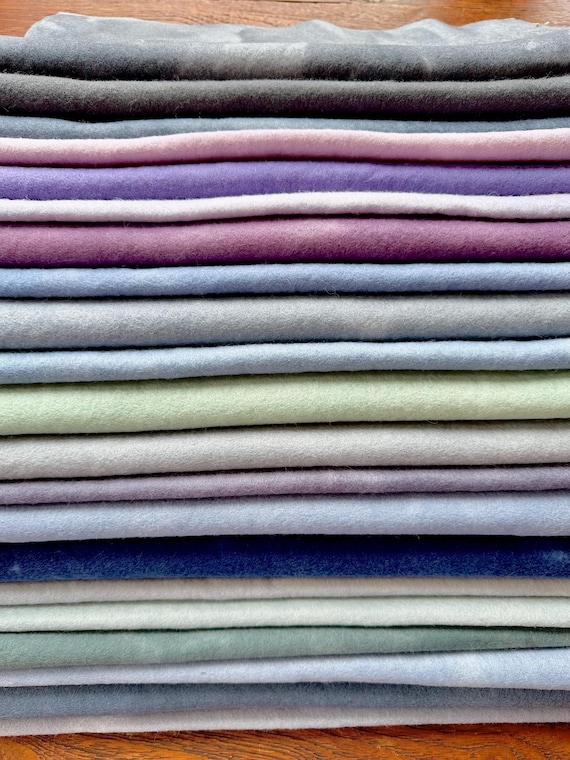 Wool Felt - Hand Dyed Moody Twilight Tones, Craft and Sewing Supplies