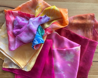 Playsilk, varying tones, choose your silk 85 x 85 cm