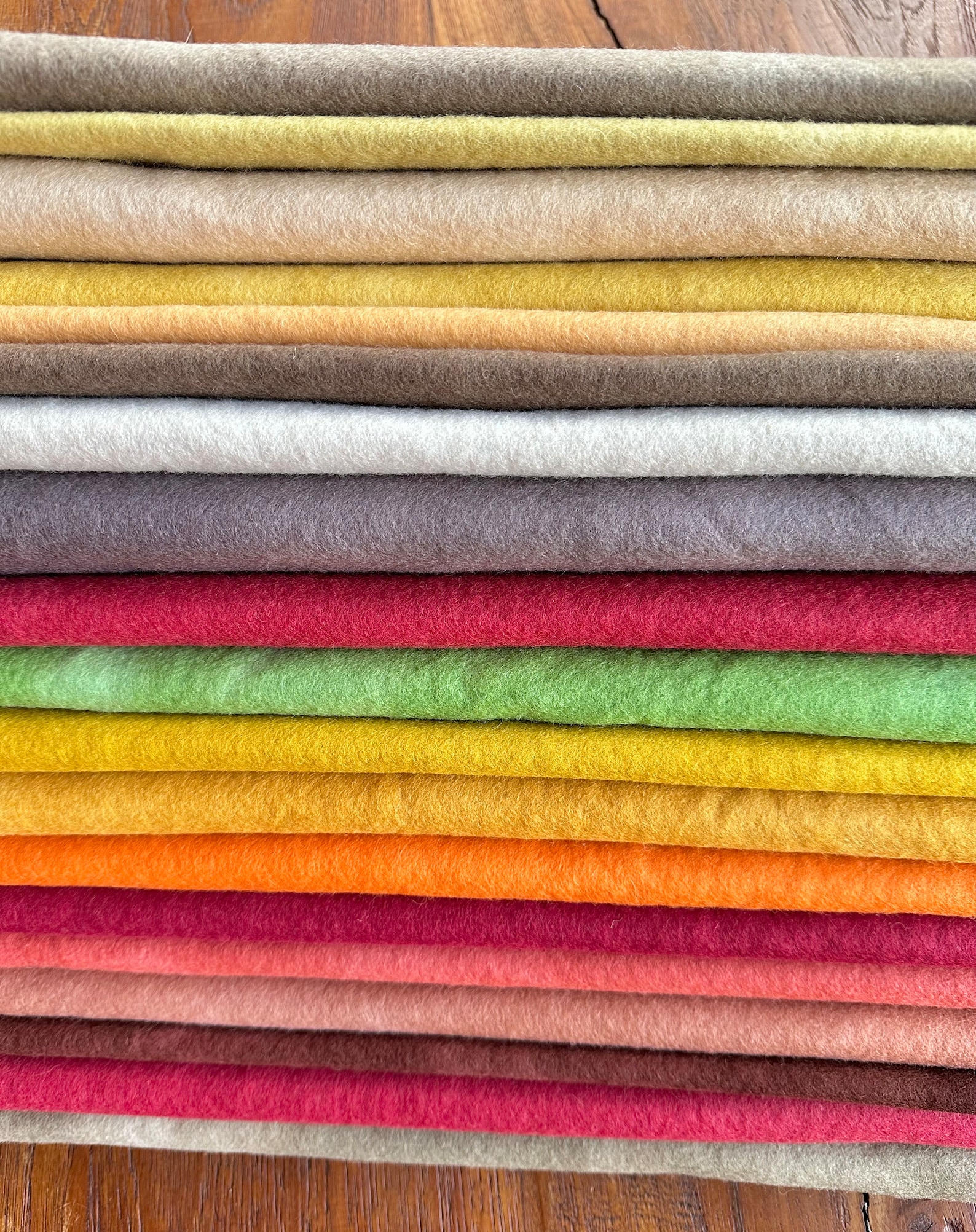 Wool Felt, Hand Dyed Australiana Bush and Desert Tones - Etsy