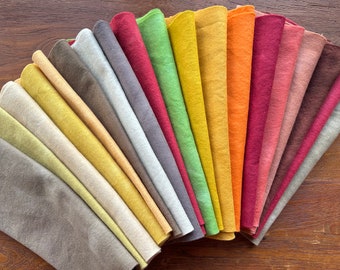 Wool felt, hand dyed Australiana bush and desert tones