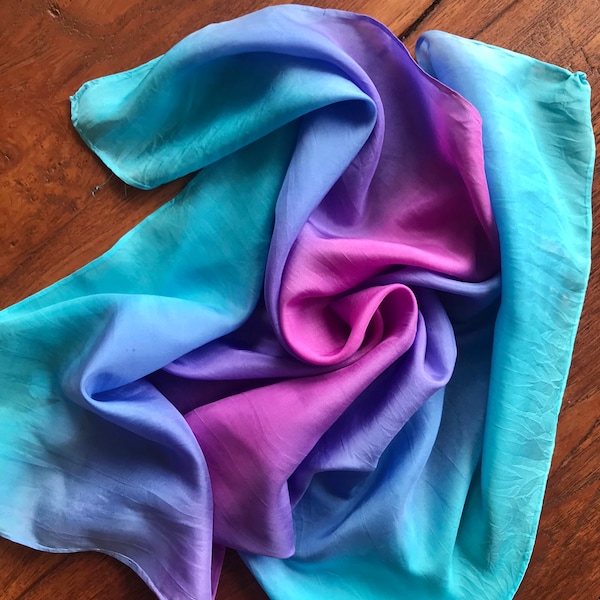 Playsilk, hand painted, pure silk scarf, various sizes available