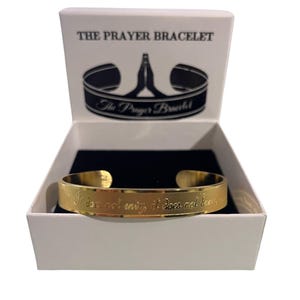 1 Corinthians 13:4-8 Engraved Prayer Bracelet – Love is Patient, Love is Kind – Christian Gift, Inspirational Jewelry