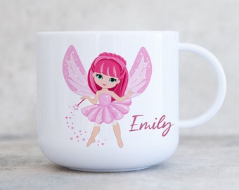 Child's Personalised Unbreakable Plastic Cup, Fairy Kids 6oz Cup, Children's Mug, Kids Mug, Gift for Son Daughter Grandson Grandaughter