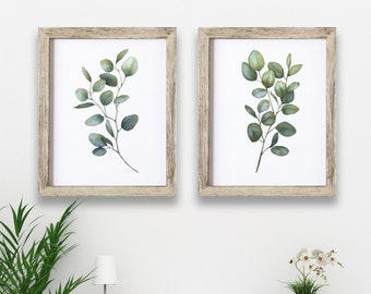 Botanical Print , Eucalyptus Wall Art , Leaf Print , Botanical Art , Eucalyptus Leaf Art , Room Decor - Home Office - Home Decor