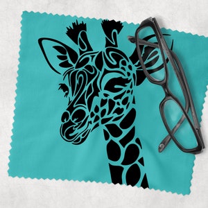 Glasses Lens Cleaning cloth, Giraffe, Soft Cloth for Glasses Spectacles, Lens cleaner, Gift