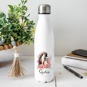 Personalised Penguin Water Bottle, Penguin Gift, Personalised Name, Drinks Flask Bottle, Bowling Pin, Flask, Christmas