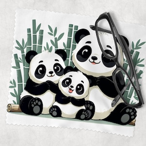Glasses Lens Cleaning cloth, Panda, Soft Cloth for Glasses Spectacles, Lens cleaner, Gift