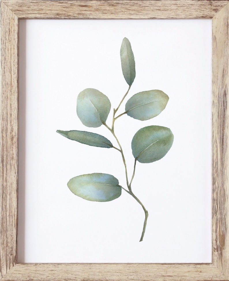 Botanical Print Eucalyptus Wall Art Leaf Print Botanical Etsy UK