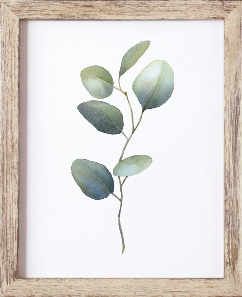 Botanical Print Eucalyptus Wall Art Leaf Print Botanical Etsy UK