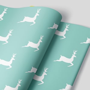 Wrapping Paper Roll Hare Wrapping Paper, Woodland Birthday Wrapping Paper  Roll, Folk Wrapping Paper 