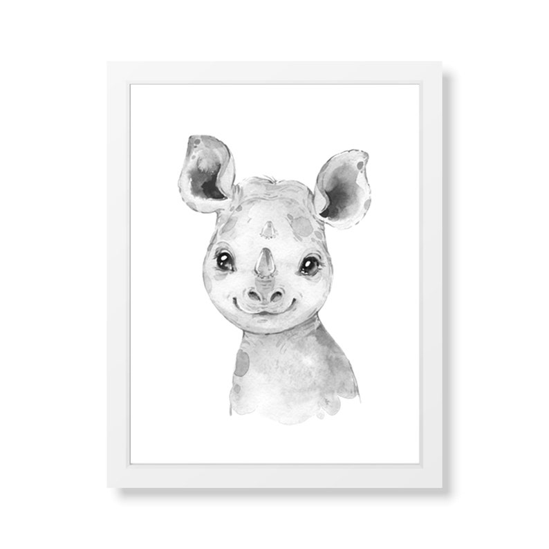 Nursery Wall Picture New Baby Print Watercolour Animals Print Instant Download Nursery Prints Safari Jungle Animals Nursery Decor