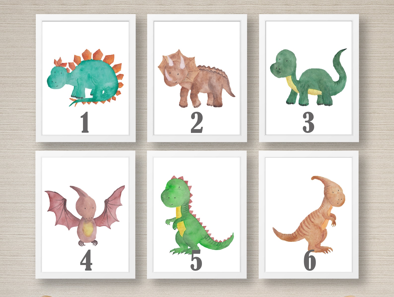 Dinosaur Print Dinosaur Nursery Prints Dino Nursery Print | Etsy UK
