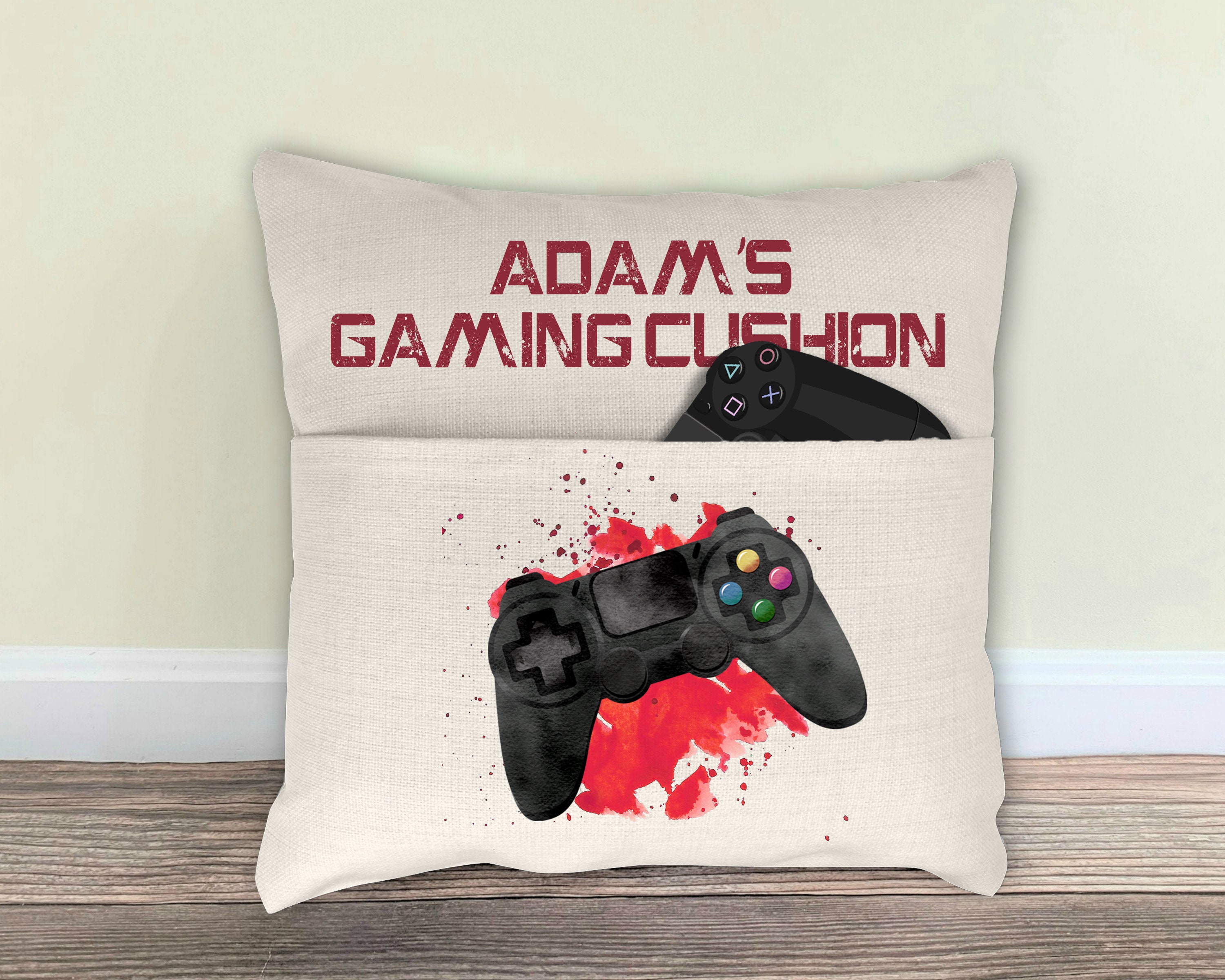 Custom Pillow for Gaming Chair Ɩ Personalized Gamer Headrest Ɩ Neck Support  Cushion Ɩ Christmas Gift Ɩ Game Room Decor 