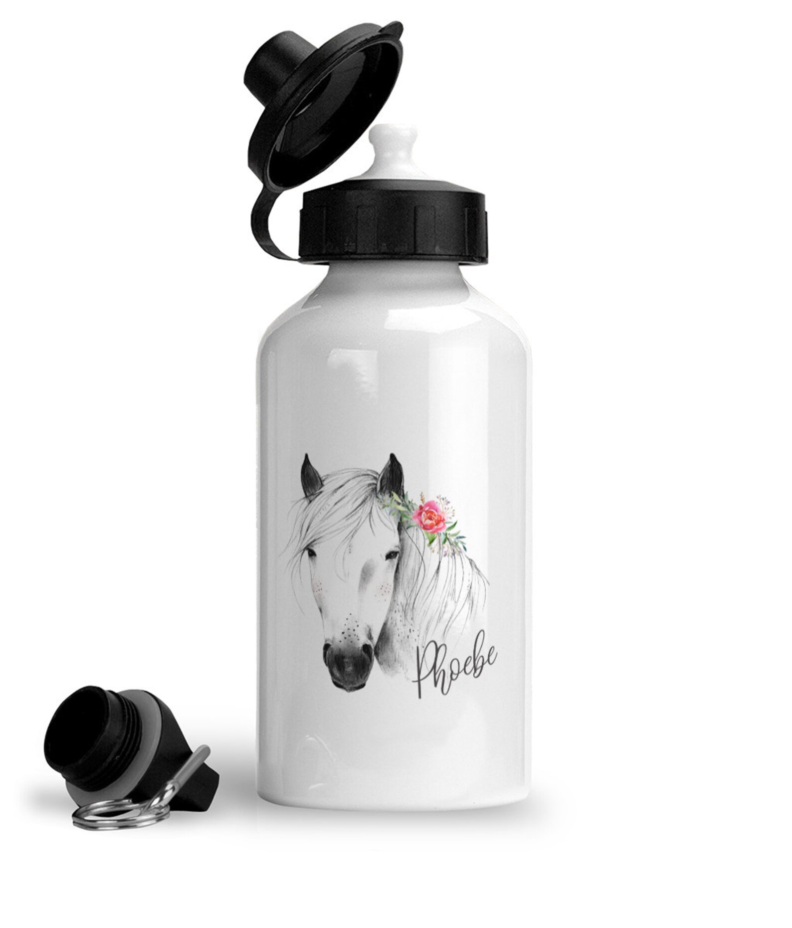 Personalised Horse Sports Aluminium Water Bottle Horsey Gift Etsy