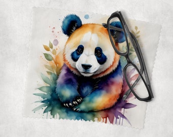 Brillenputztuch, Panda, weiches Tuch für Brillen, Brillenputztuch, Brillenputztuch, Geschenk