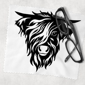 Glasses Lens Cleaning cloth, Watercolour Cow, Soft Cloth for Glasses Spectacles, Lens cleaner, Gift