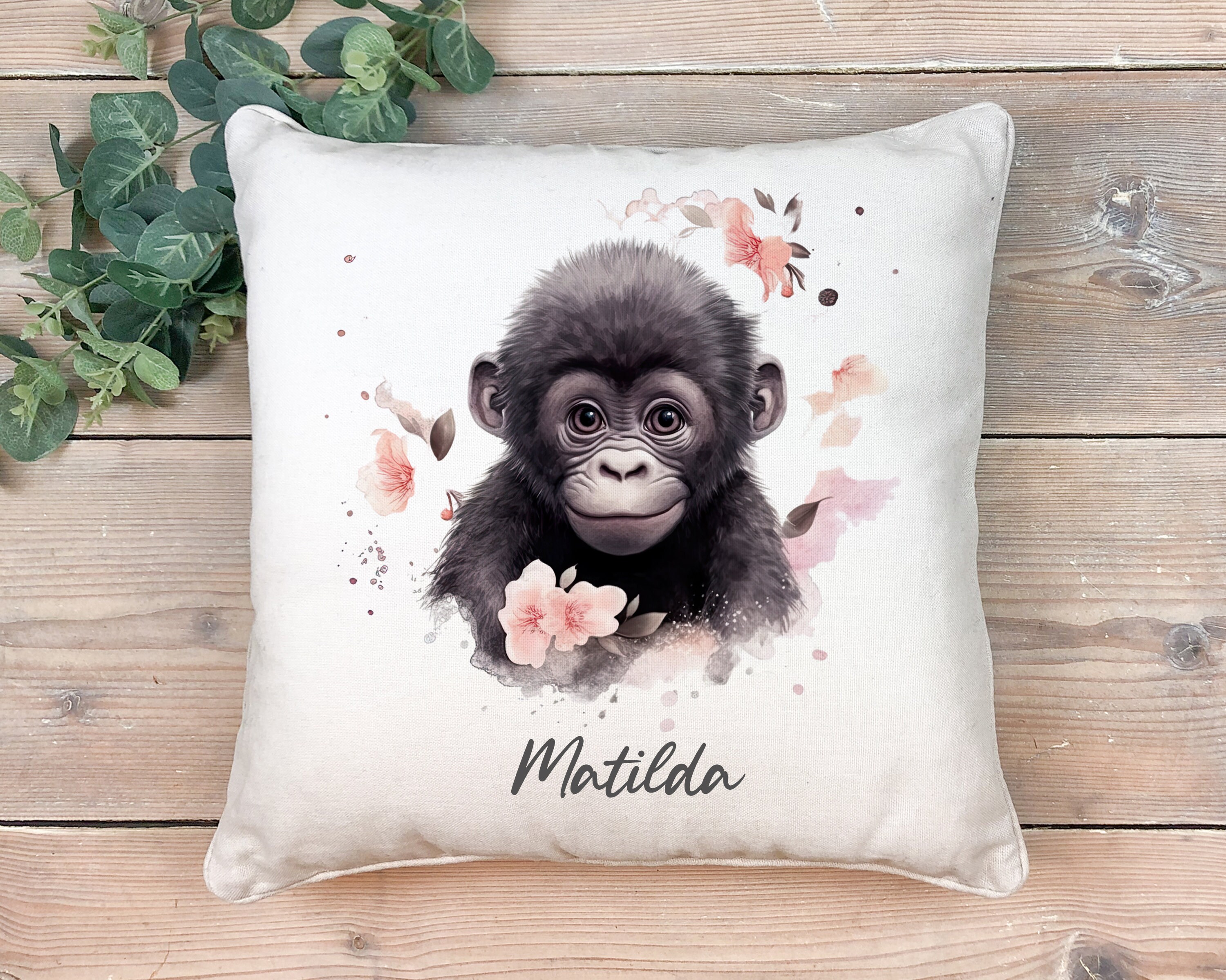 I Just Freaking Love Gorillas, Okay Pillow, Gorilla Pillow, Gorilla Gifts,  Friend Pillow, Friend Gift. 