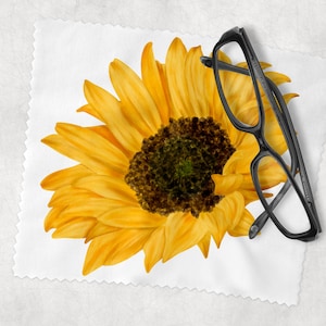 Glasses Lens Cleaning cloth, Sunflower, Soft Cloth for Glasses Spectacles, Lens cleaner, Gift