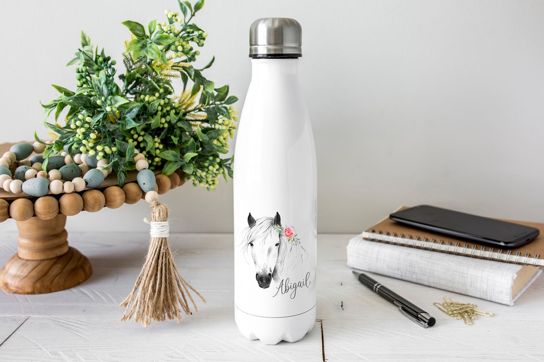 Personalised Horse Water Bottle, Horsey Gift, Horse Riding Gift