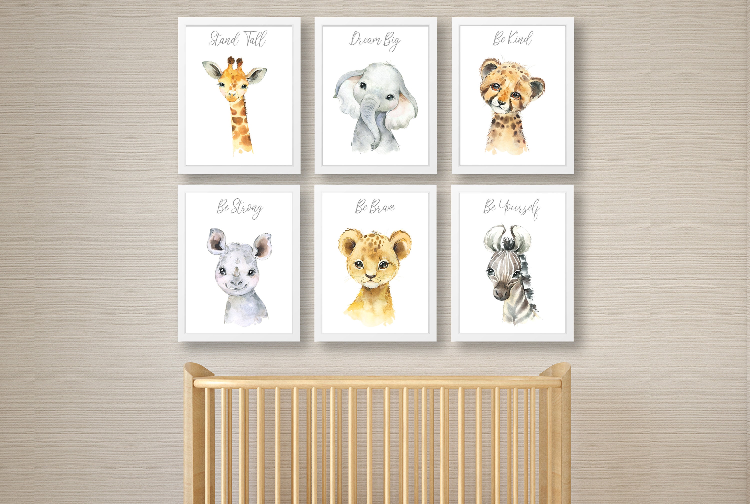 Jungle Animals Nursery Decor , Safari Nursery Decor , Animal Nursery …
