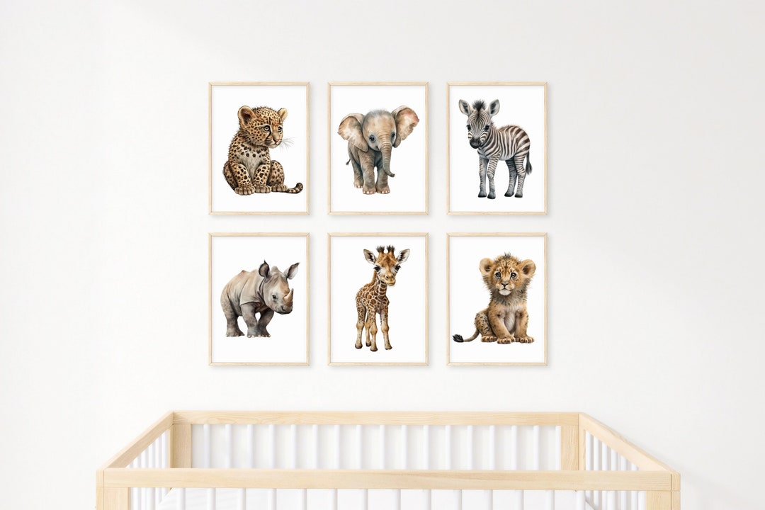 Jungle Animals Nursery Decor, Safari Nursery Decor, Safari Animal ...