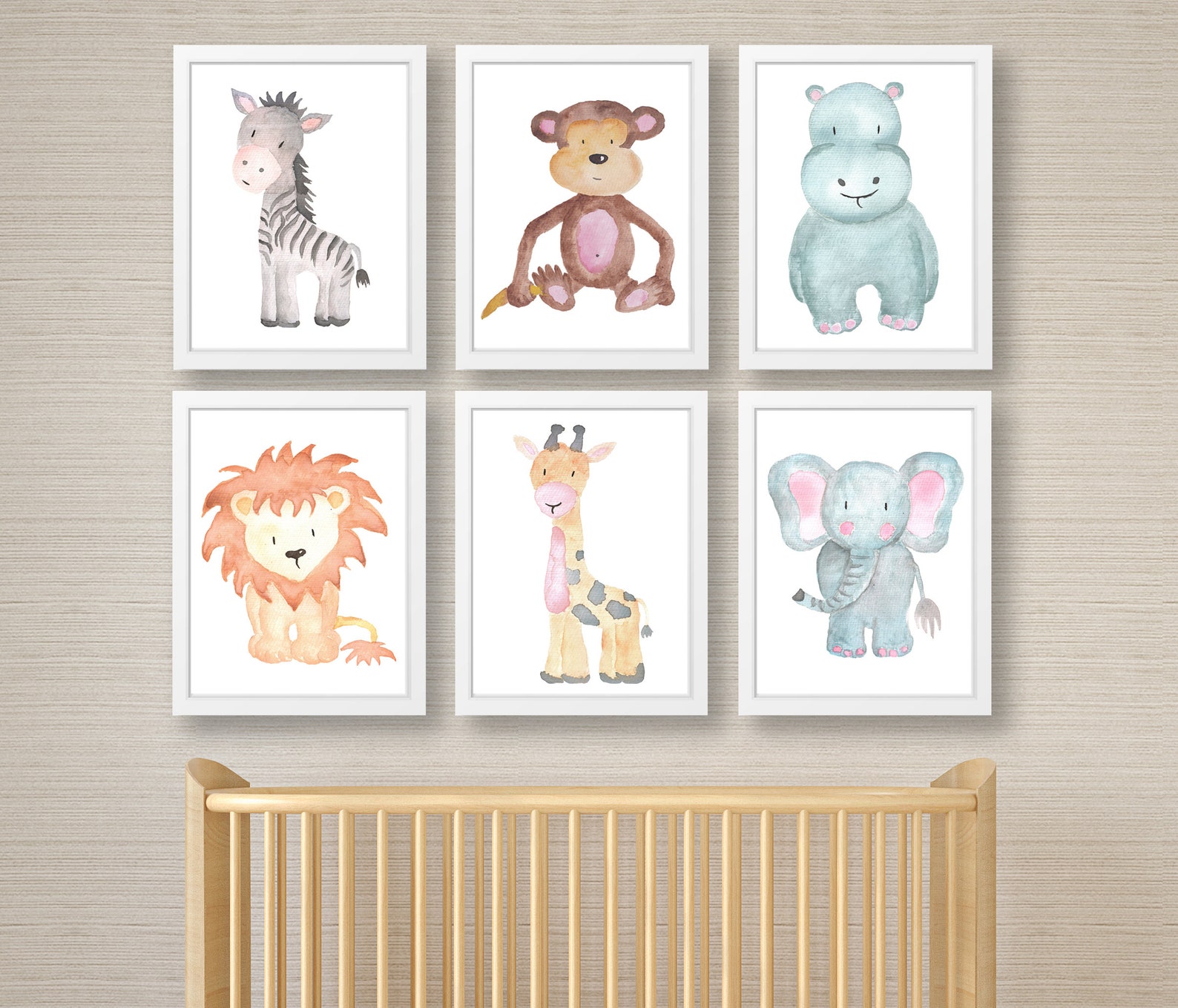 Set of Nursery Prints Nursery Wall Picture New Baby Print Etsy